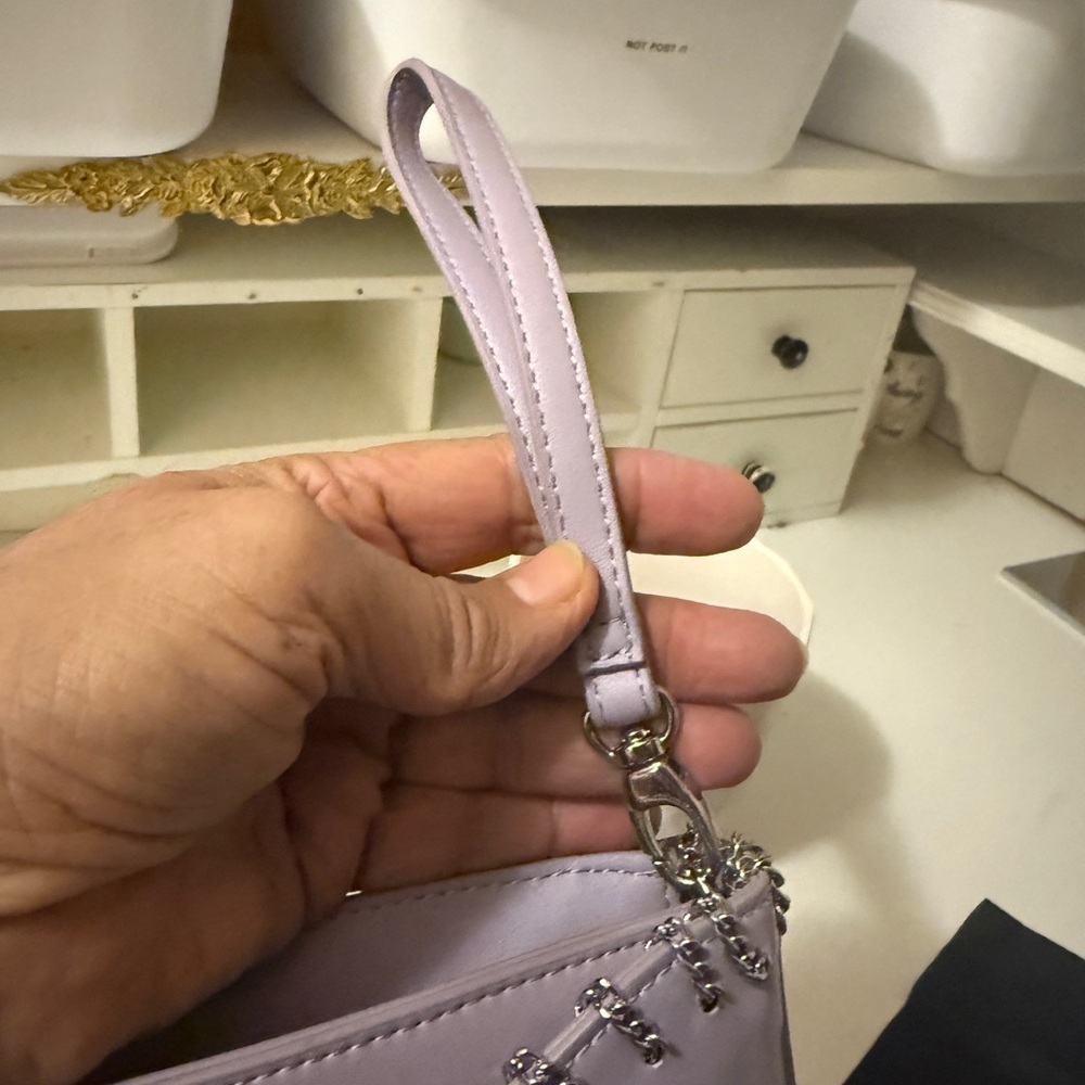 White House Black Market Purple Clutch.  new - Picture 8 of 13